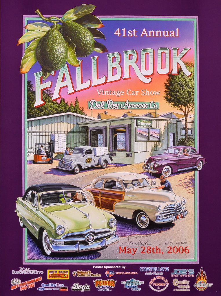 Car Show Posters Fallbrook Vintage Car Club