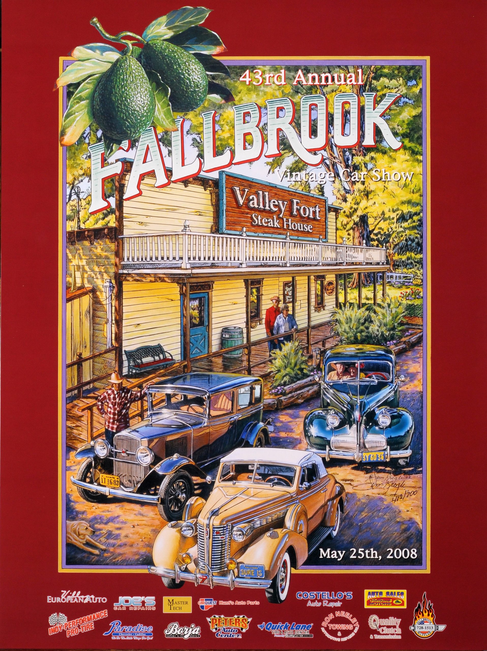 Car Show Posters Fallbrook Vintage Car Club