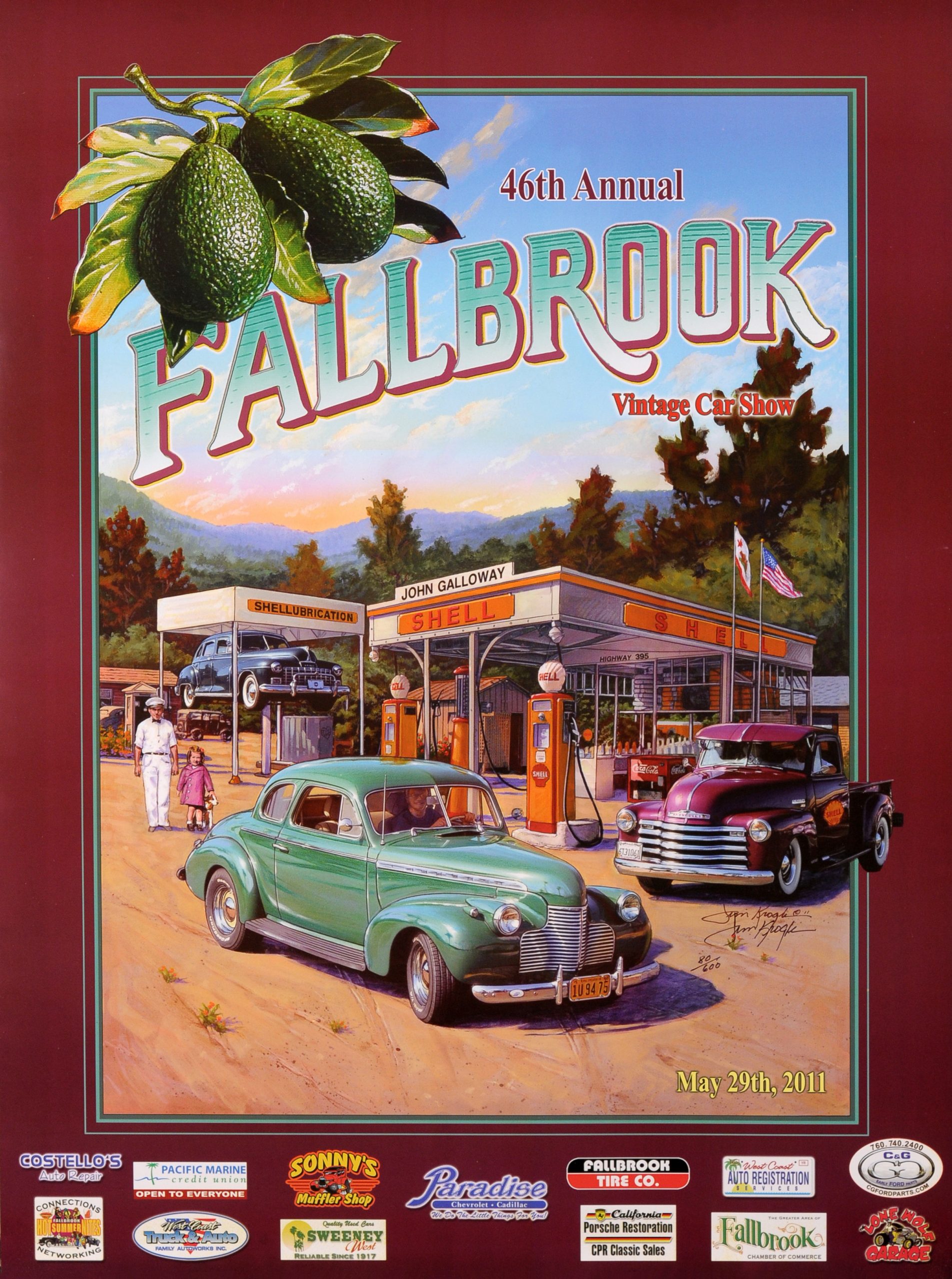 Car Show Posters Fallbrook Vintage Car Club