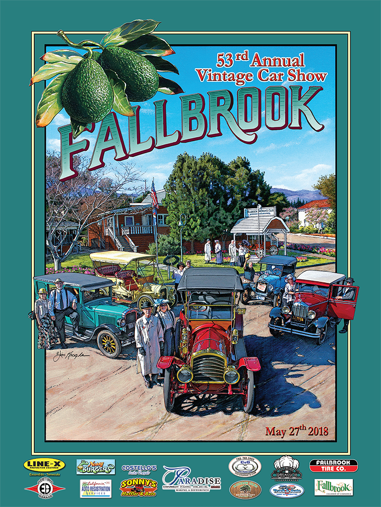Car Show Posters Fallbrook Vintage Car Club